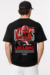 CHARLES LECLERC FERRARI | %100 PAMUK SIRT BASKILI HEAVY COTTON PREMIUM KALİTE T-SHIRT (Y361)