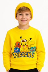 Pikachu and Friends | Sweatshirt | Erkek Çocuk (CSW108)