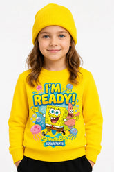 Sünger Bob I'm Ready | Sweatshirt | Kız Çocuk (CSW028)