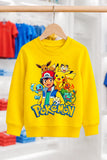 Ash ve Pikachu | Sweatshirt | Kız Çocuk (CSW029)