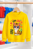 Cat Love | BL Sweatshirt | Kız Çocuk (CSW525)