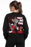 Trust No One Tom Jerry | BL Sweatshirt | Kadın (YSW368)