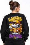 Snoopy Lakers | BL Sweatshirt | Kadın (YSW369)