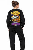 Snoopy Lakers | BL Sweatshirt | Kadın (YSW369)