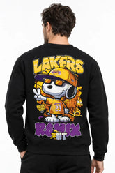 Snoopy Lakers | BL Sweatshirt | Erkek (YSW369)