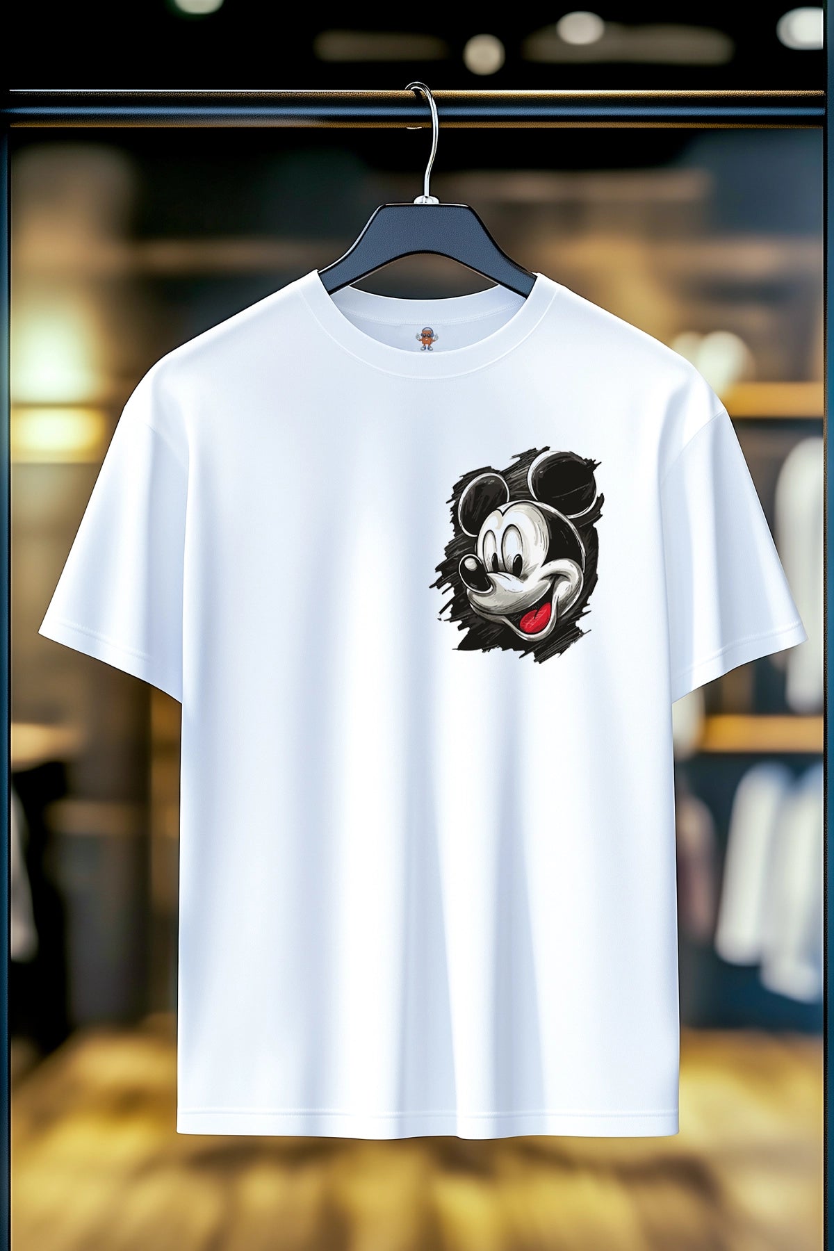ARTISTIC MICKEY MOUSE | %100 PAMUK PREMIUM KALİTE T-SHIRT (Y047)