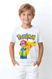 ASH VE PIKACHU | %100 PAMUK PREMIUM KALİTE ÇOCUK TİŞÖRTÜ (C107)