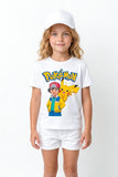 ASH VE PIKACHU | %100 PAMUK PREMIUM KALİTE ÇOCUK TİŞÖRTÜ (C107)