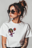 SCARECROW | %100 PAMUK HEAVY COTTON PREMIUM KALİTE KADIN T-SHIRT (Y047)
