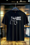 JUST CHILL | %100 PAMUK HEAVY COTTON PREMIUM KALİTE T-SHIRT (Y308)
