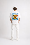 LETS PLAY HARD | SIRT BASKILI %100 PAMUK HEAVY COTTON PREMIUM KALİTE T-SHIRT (Y316)
