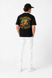 LAZY GARFIELD | SIRT BASKILI %100 PAMUK HEAVY COTTON PREMIUM KALİTE T-SHIRT (Y335)
