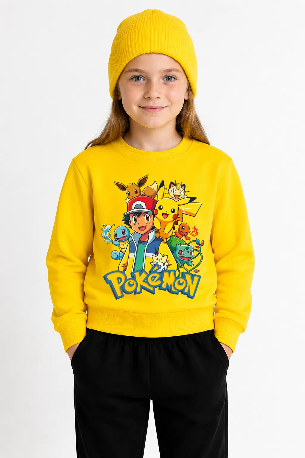 Ash ve Pikachu | Eşofman Takımı | Kız Çocuk (CET029)
