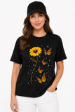 SUNFLOWER ART | %100 PAMUK HEAVY COTTON PREMIUM KALİTE T-SHIRT (Y517)